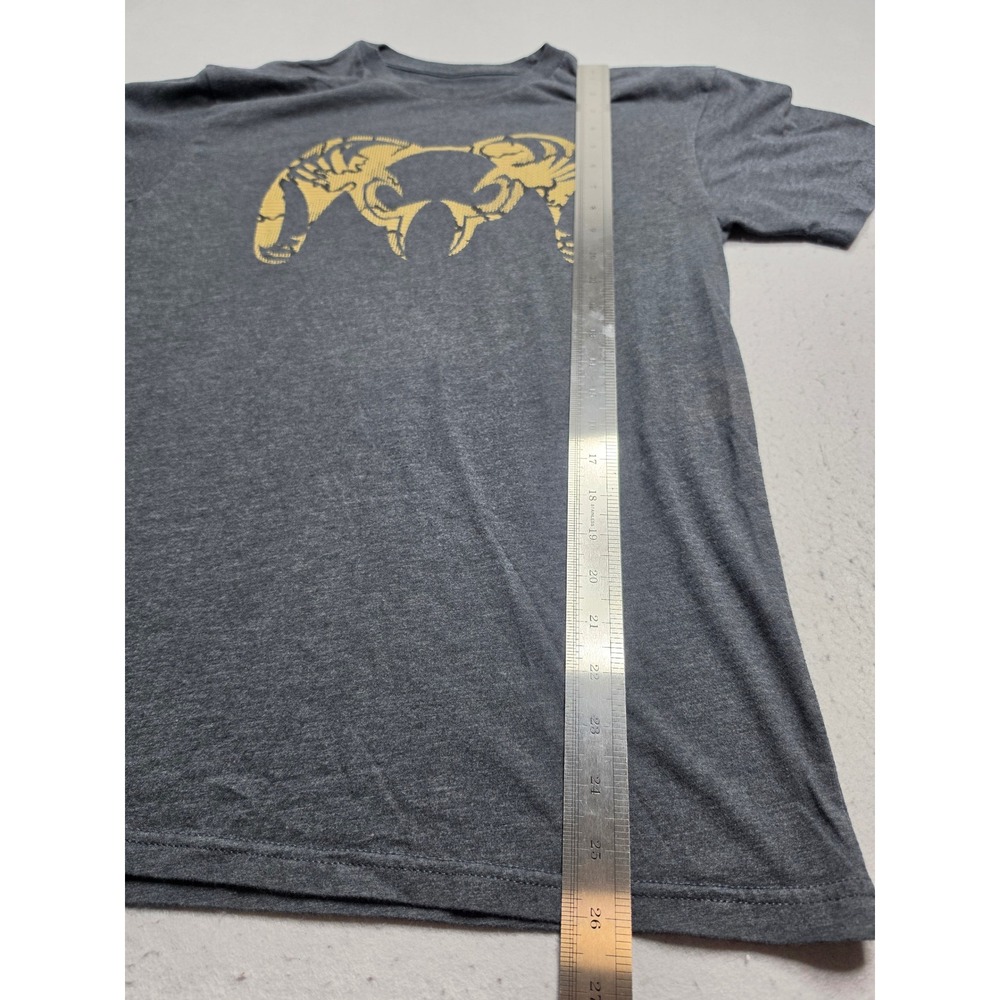 KUIU T-Shirt Men's Medium Charcoal Gray Camo Big Ram Logo Cotton Everyday Wear - Picture 5 of 7